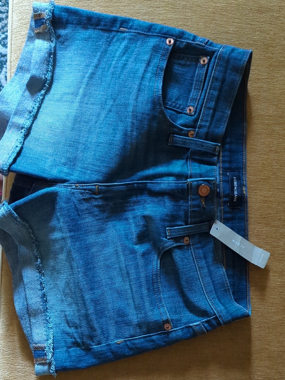 J. Crew Women's Dark Blue Denim Cutoff Shorts